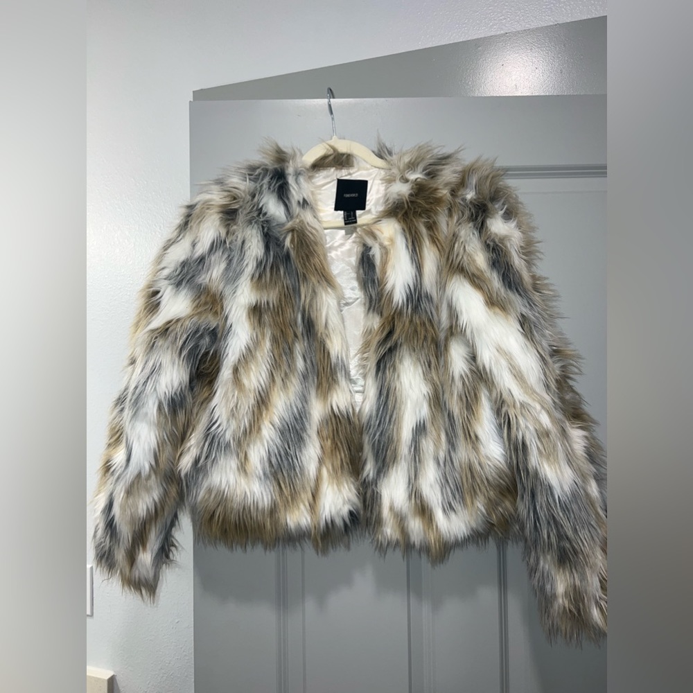 Faux fur coat